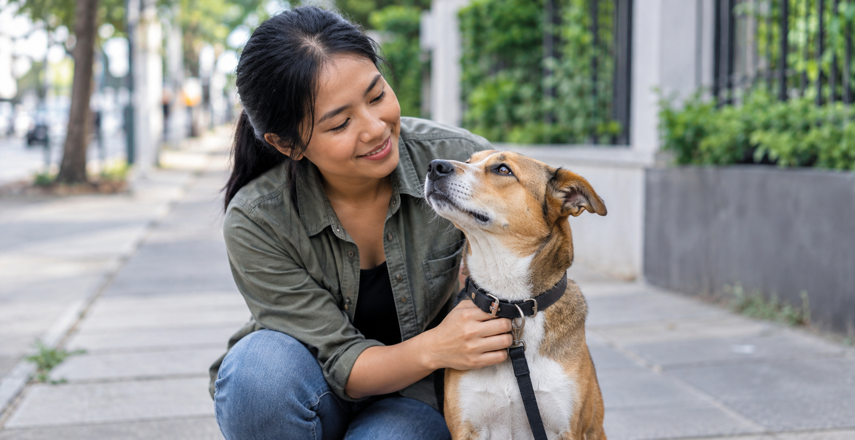 A large dog in an urban setting, related to the San Francisco attack that left a woman critically injured